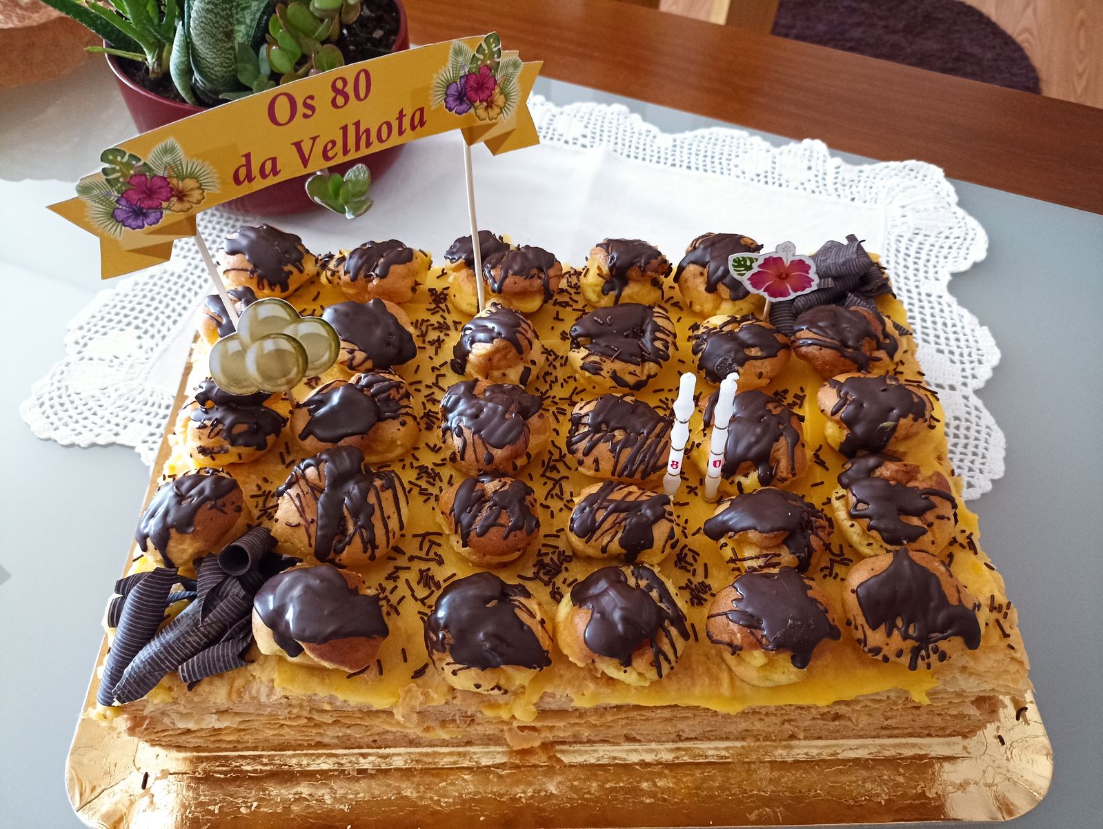 Bolo de aniversário 25